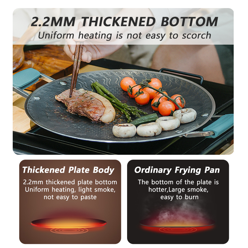 Naturehike-sartén para barbaco - Outdoor Camping Griddle reseña y precio