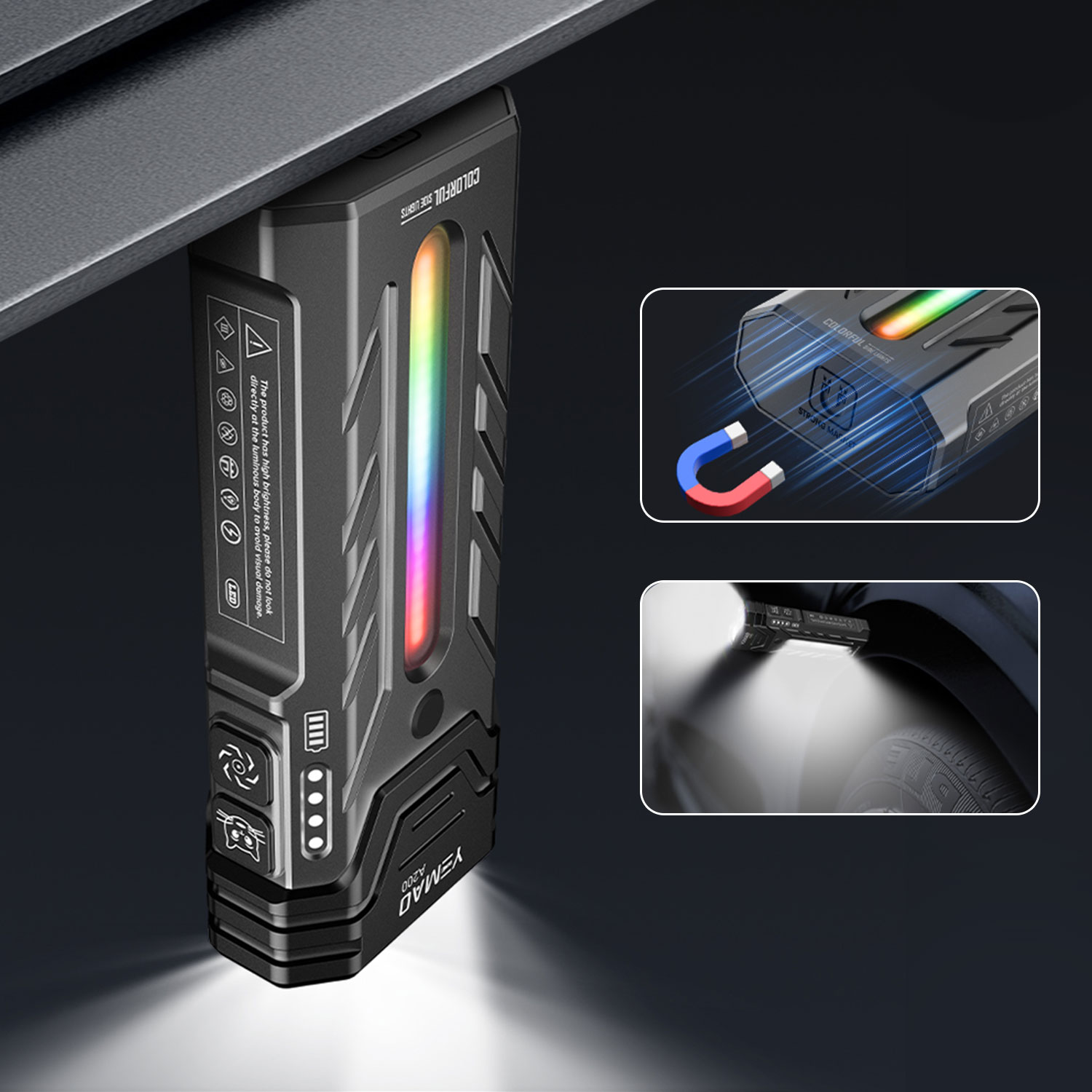 Linterna LED RGB portátil mult - Outdoor Camping Adventures reseña y precio