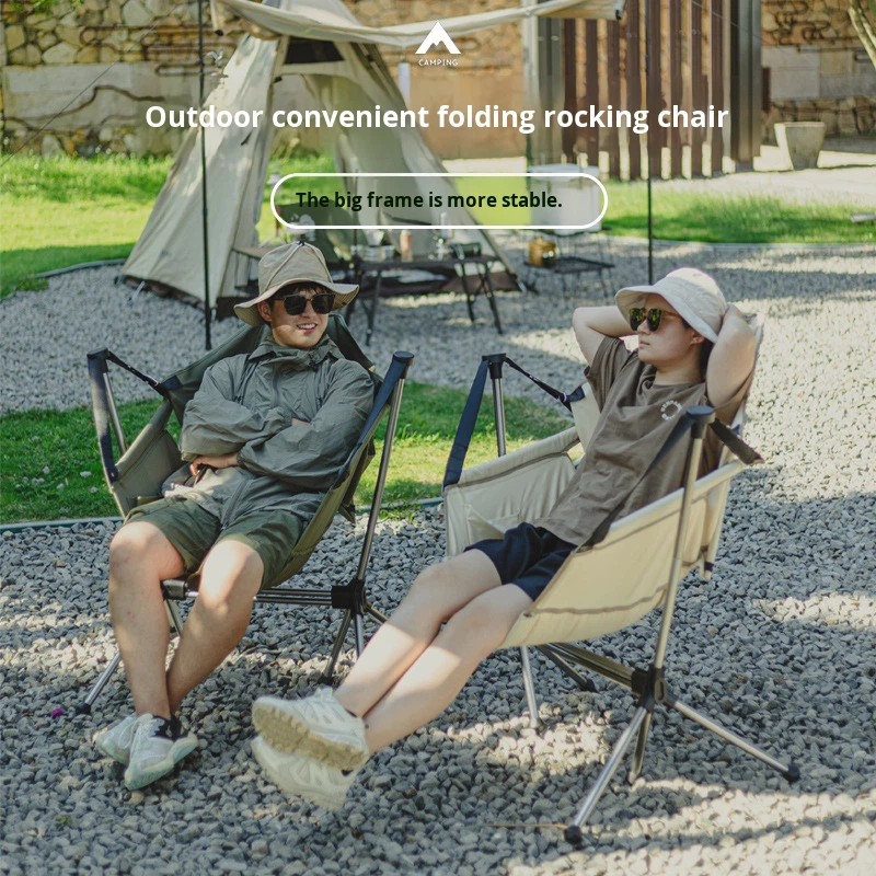 Silla plegable de exterior par - Outdoor Camping Rocking Chair reseña y precio
